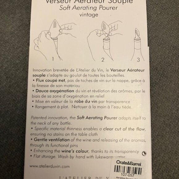 NIB Soft Aerating Pourer by L’Atelier du Vin - Picture 2 of 2